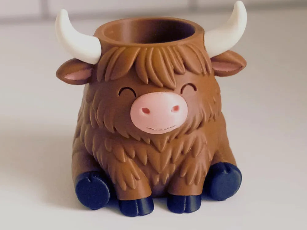 Cute Highland Cow Planter