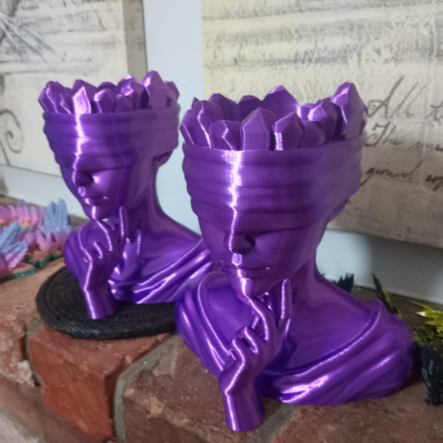 Crystal Woman Plant Pot