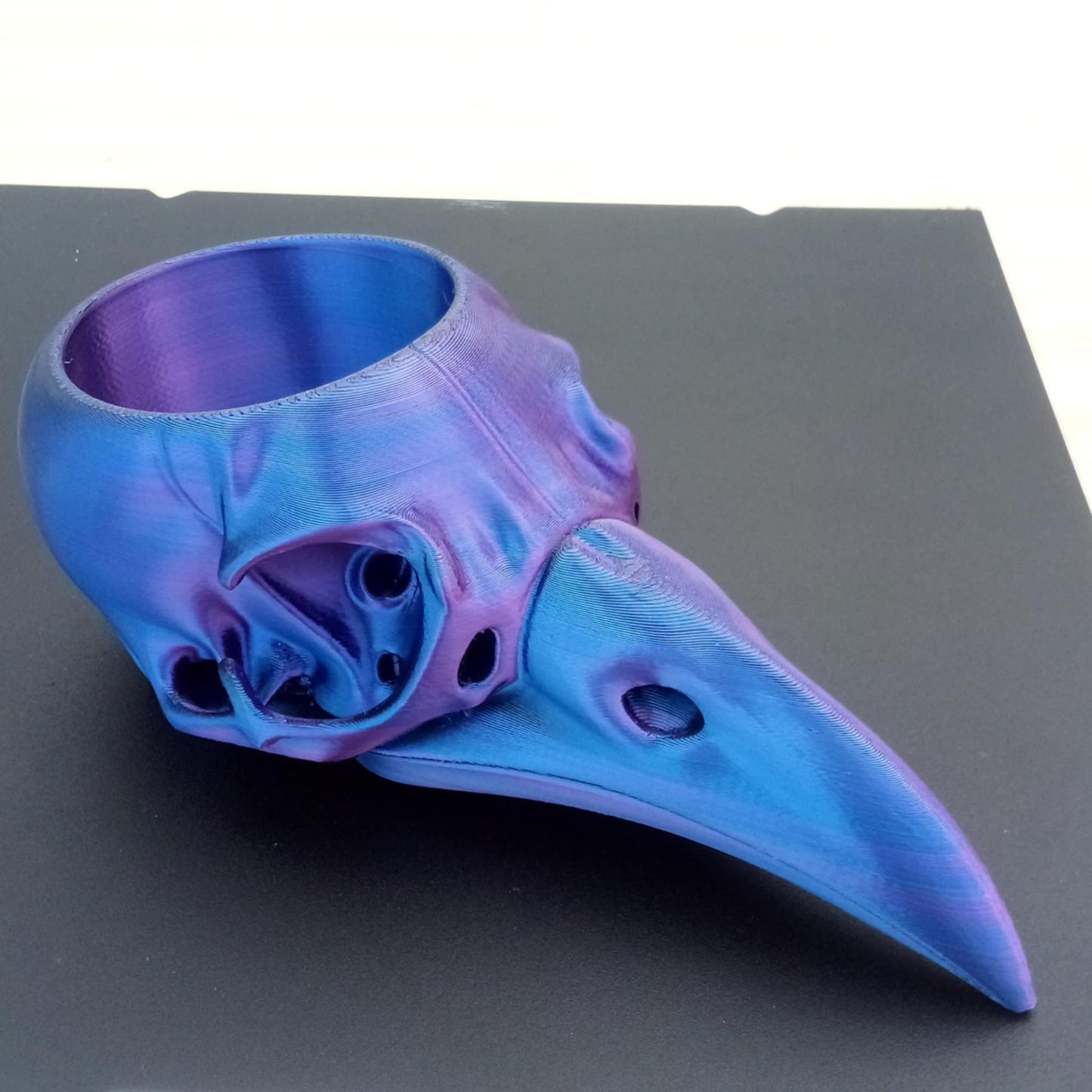 Raven Skull Planter
