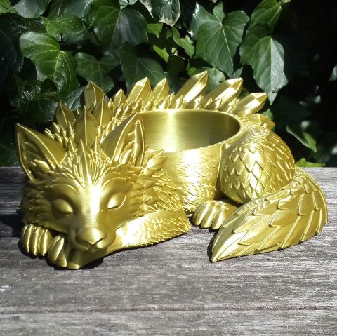 Crystal Wolf Planter