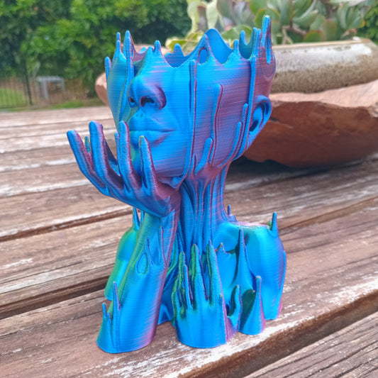 Melted Girl Plant Pot