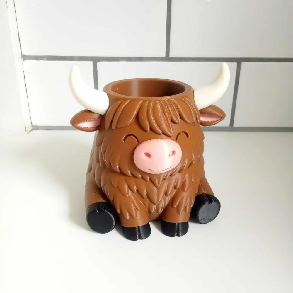 Cute Highland Cow Planter