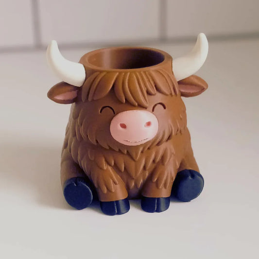 Cute Highland Cow Planter
