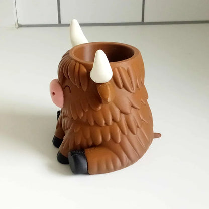 Cute Highland Cow Planter