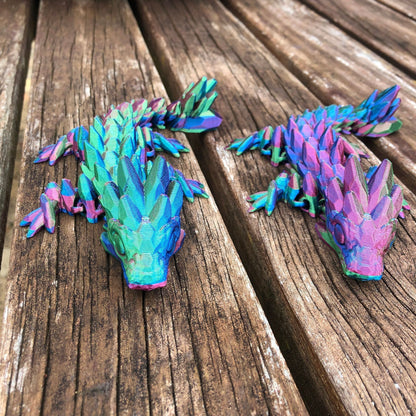 Rainbow Articulated Dragon Twins