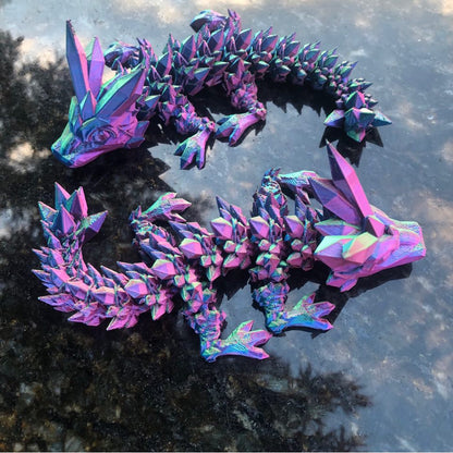 Rainbow Articulated Dragon Twins