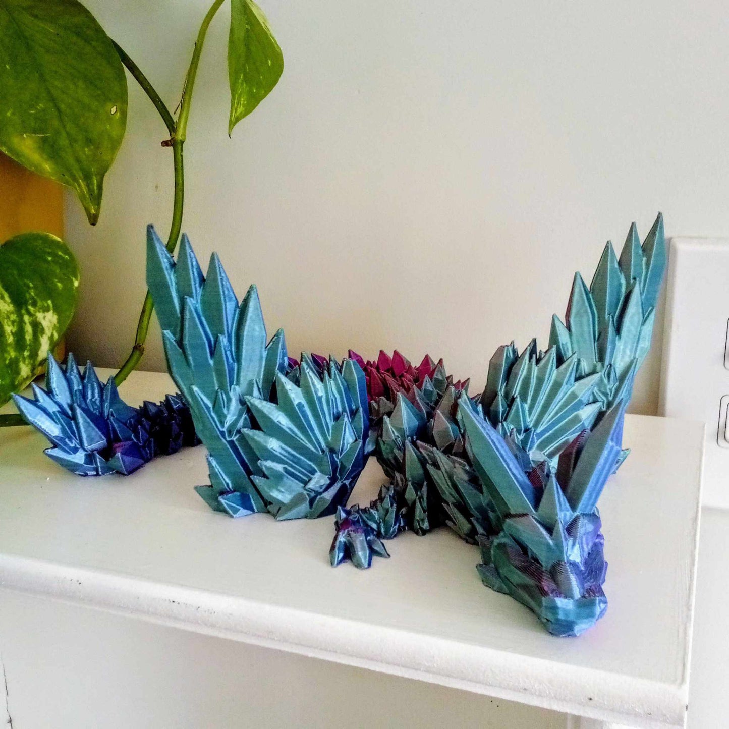 Winged Crystal Dragon - 50cm