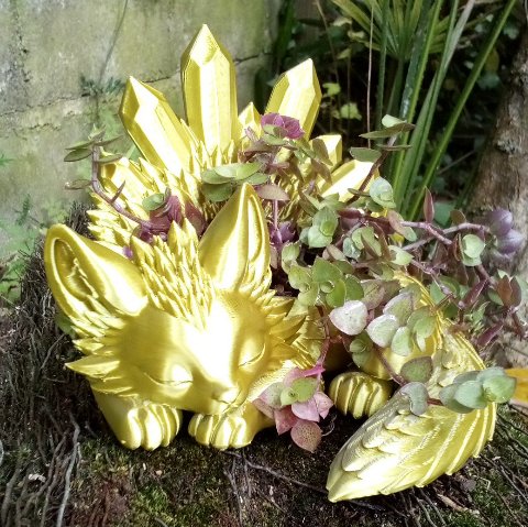 Crystal Fennec Fox Planter