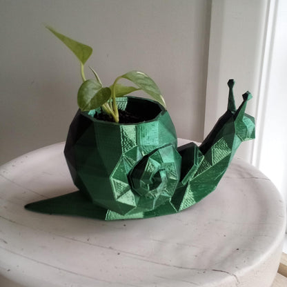 Geometric Snail Plant Pot