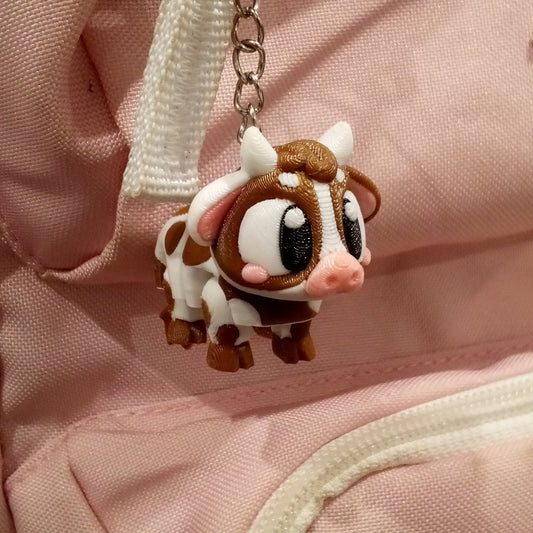 Cow Articulated Keyring Pal