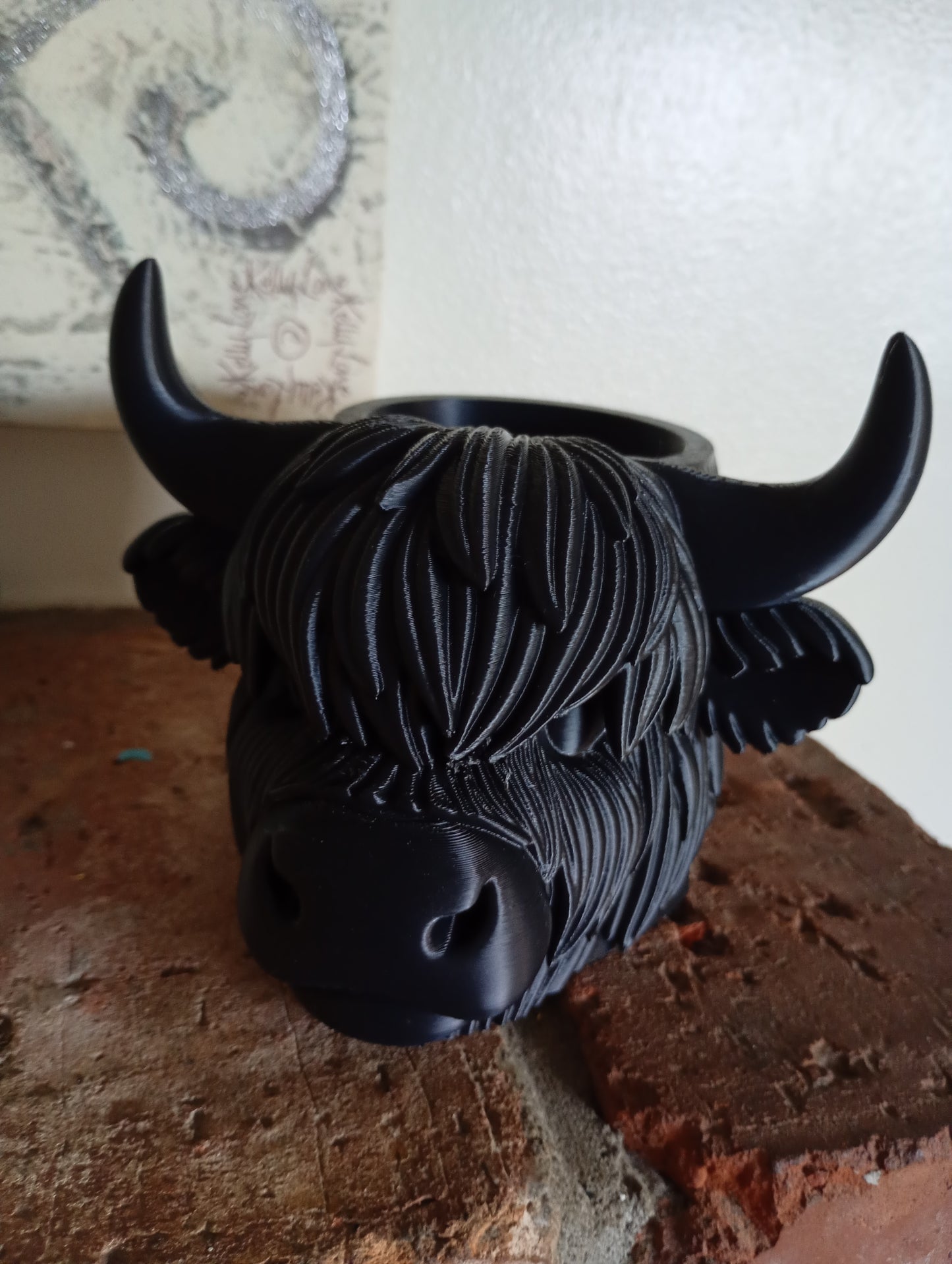 Highland Cow Head Planter
